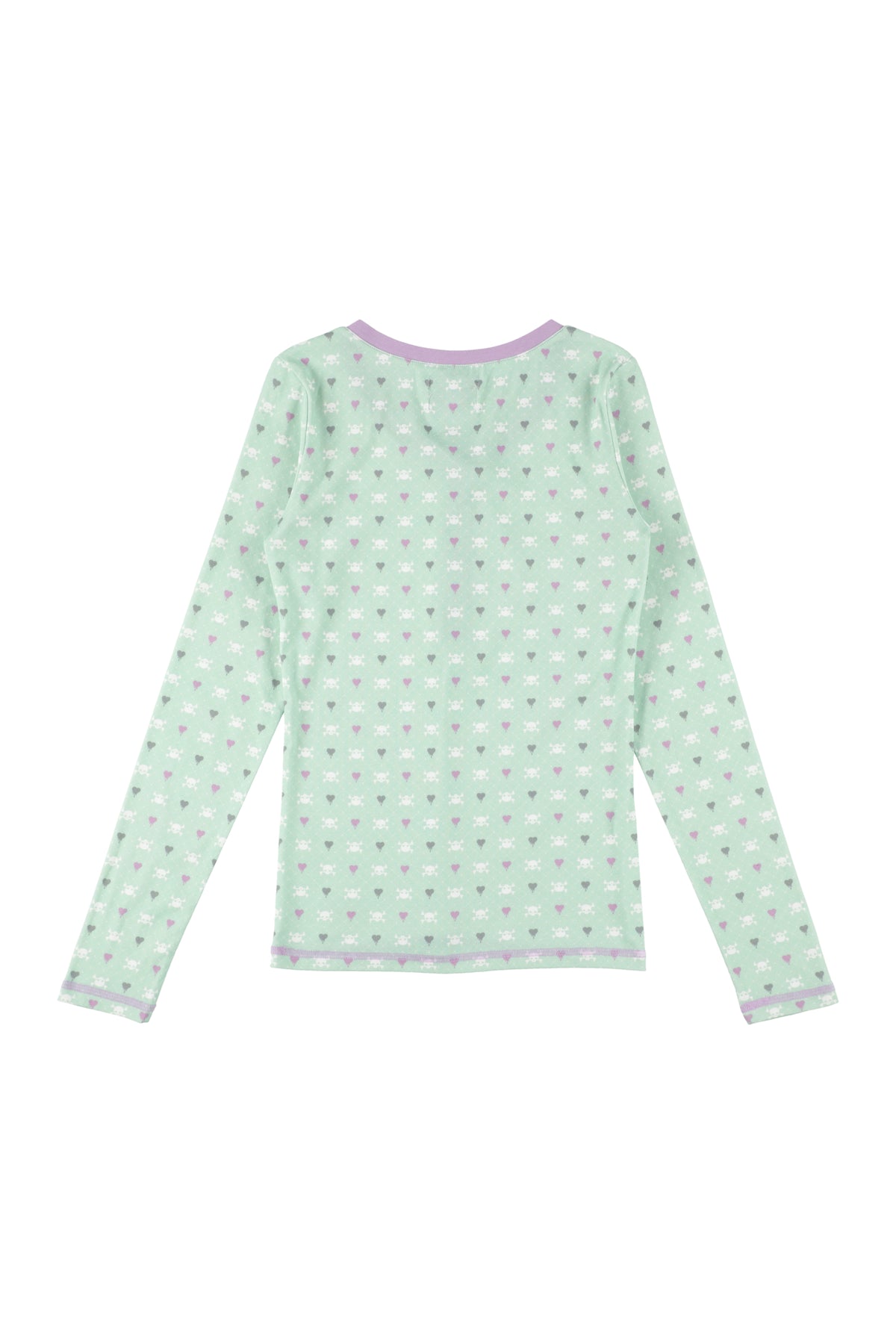 Skull Heart Henley Top