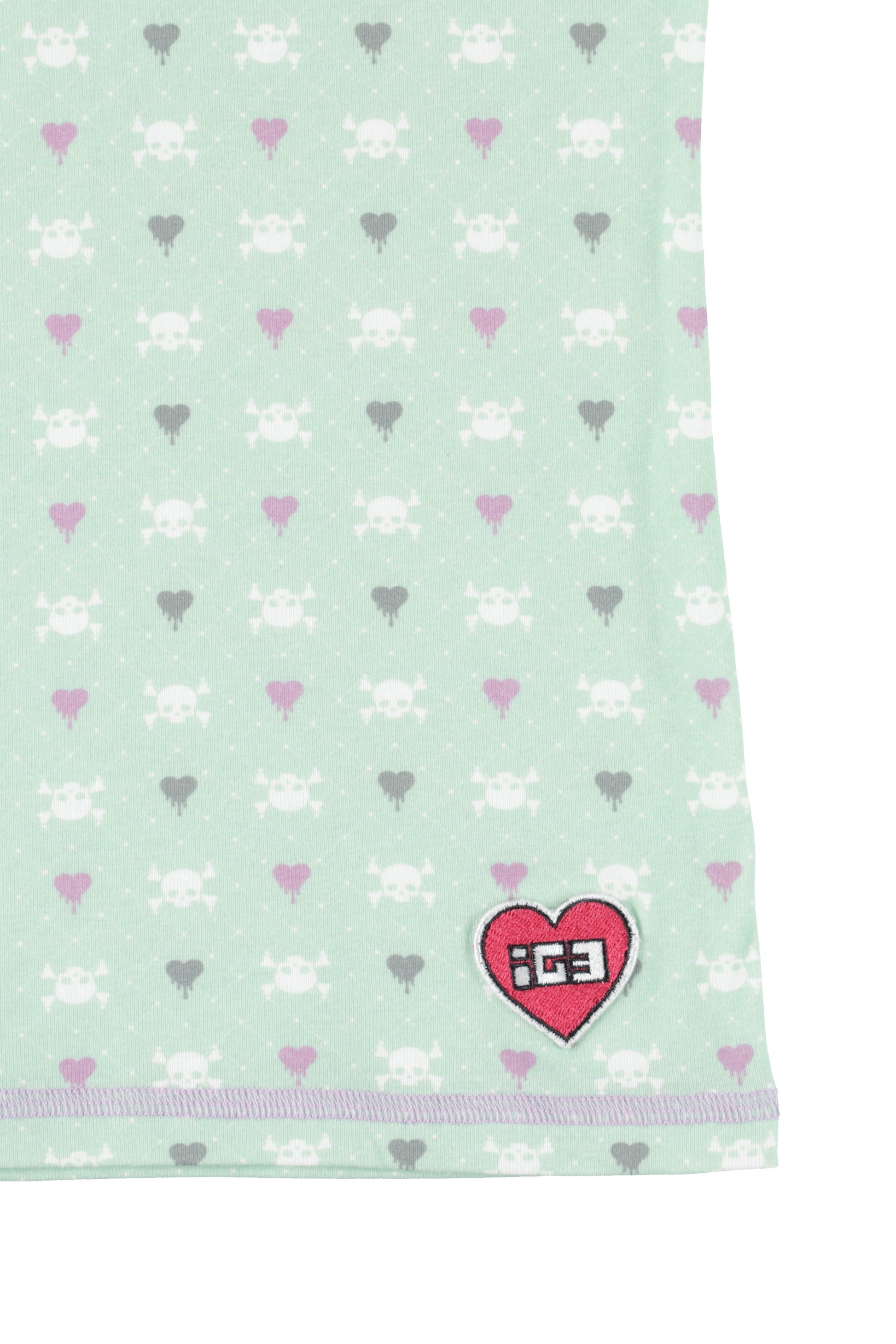 Skull Heart Henley Top