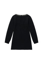 ZIPPER KNIT DRESS BLACK