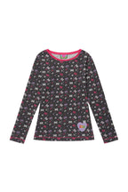 BAD GIRL WAFFLE TOP BLACK