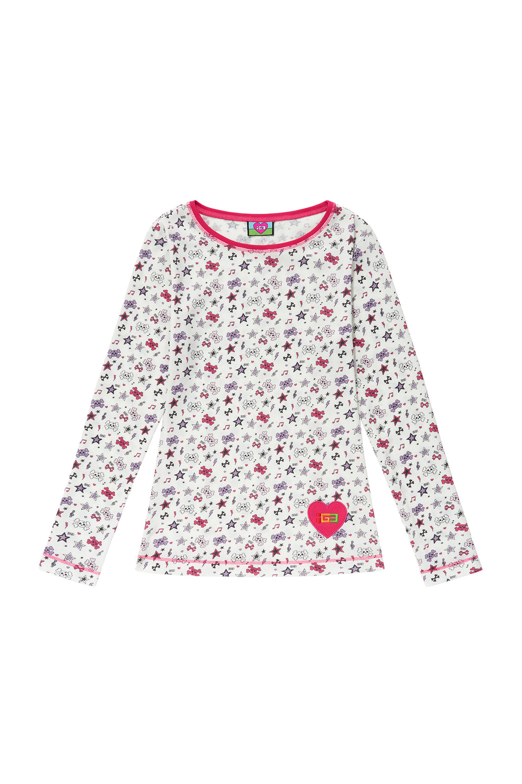 BAD GIRL WAFFLE TOP WHITE