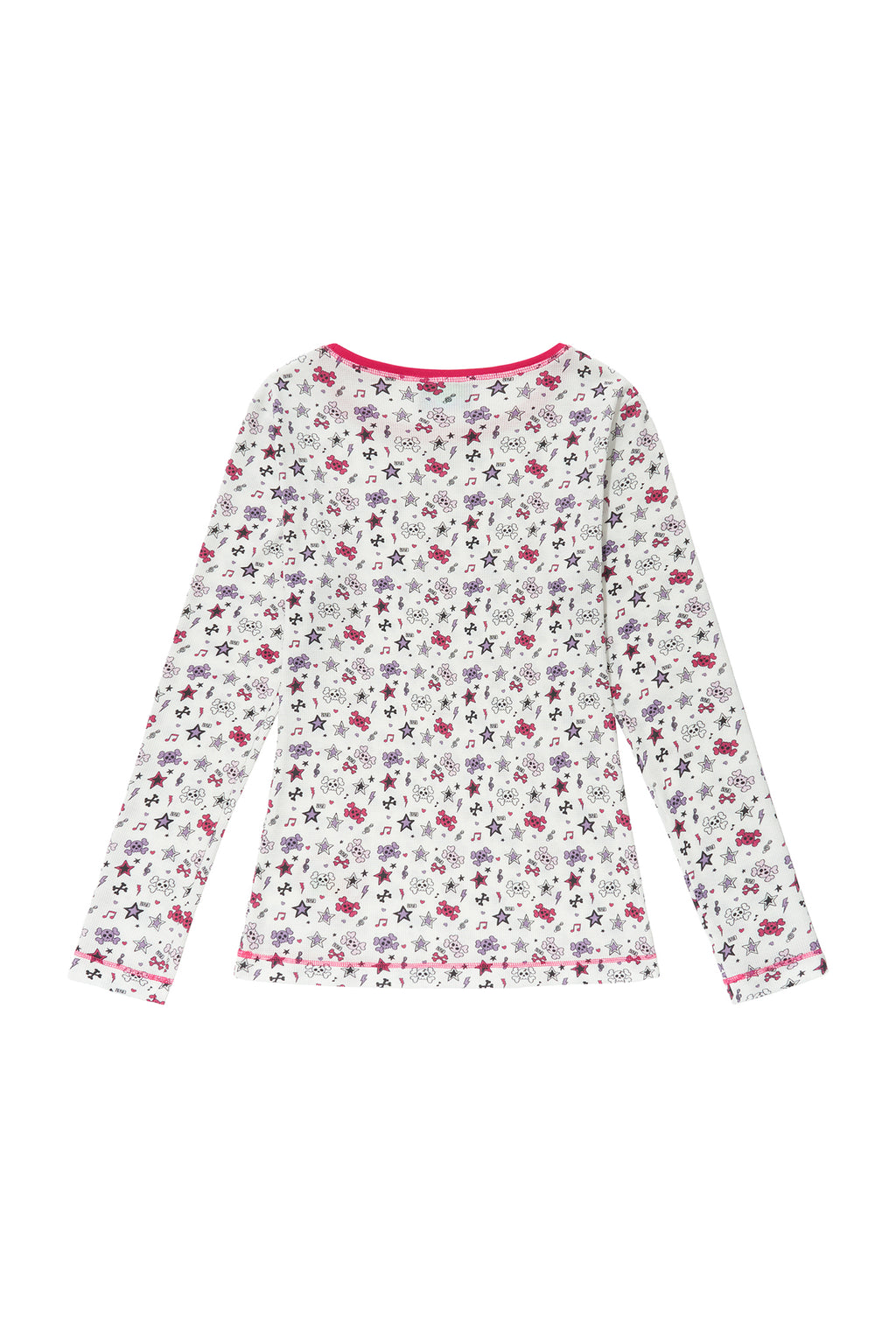 BAD GIRL WAFFLE TOP WHITE