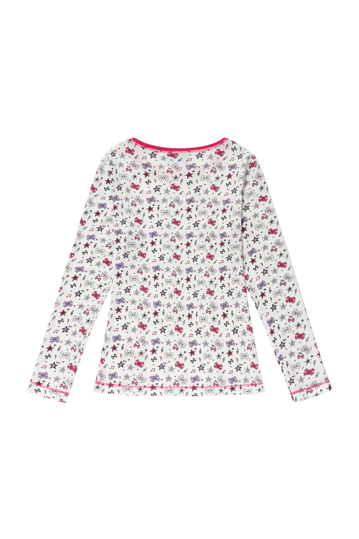 BAD GIRL WAFFLE TOP WHITE