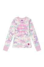 KAWAII CAMO WAFFLE TOP PINK