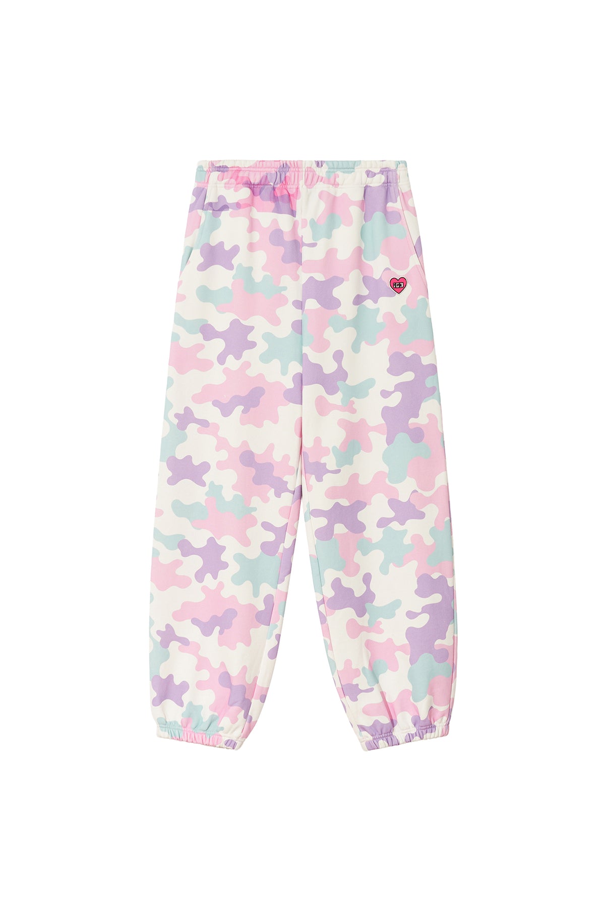 KAWAII CAMO SWEATPANTS PINK