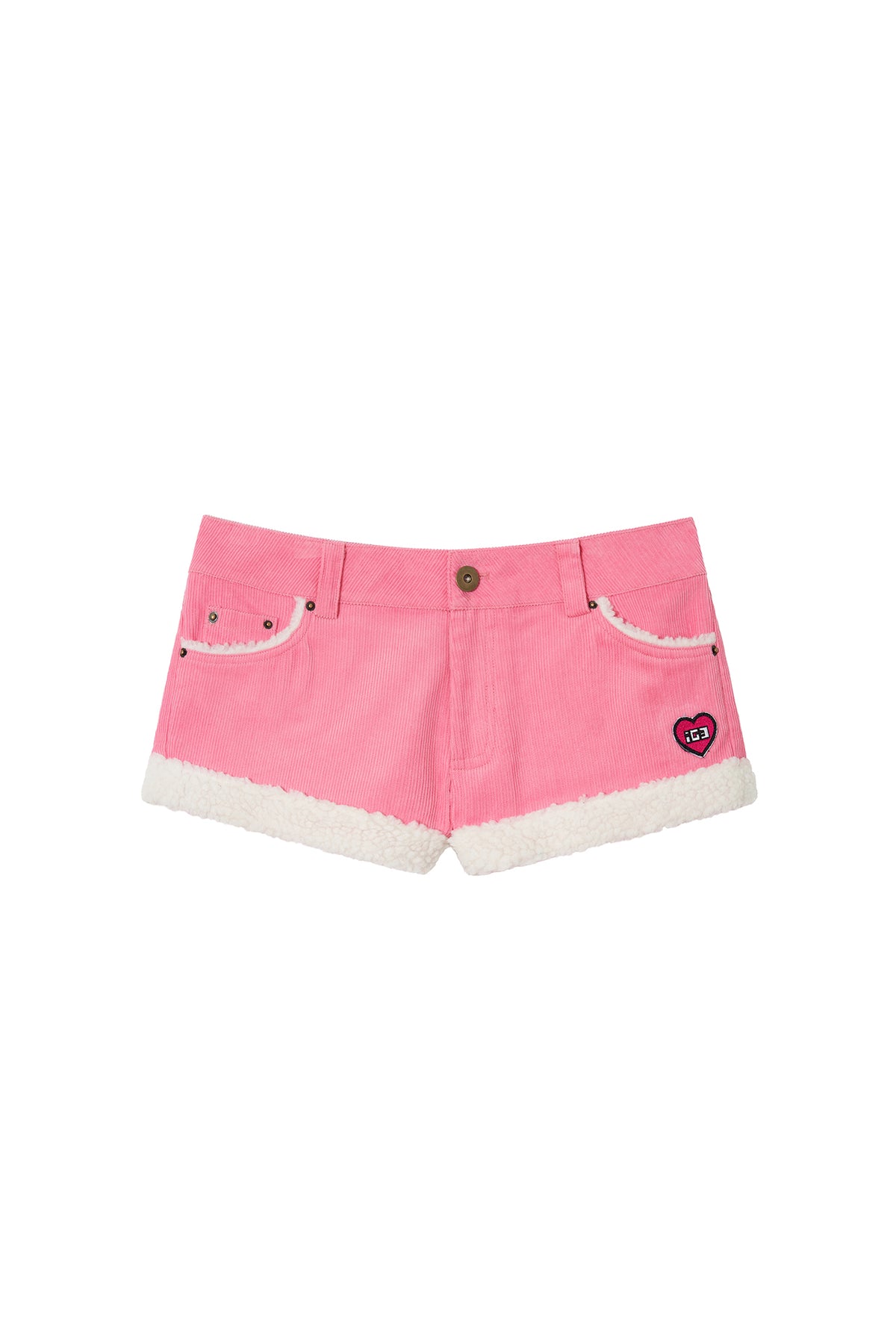 CUTE ASS CORDUROY SHORTS PINK