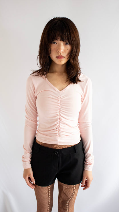 Ballerina halter L/S tee (pink)