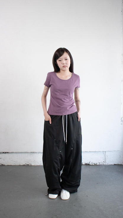 Dot basic t-shirt (purple)