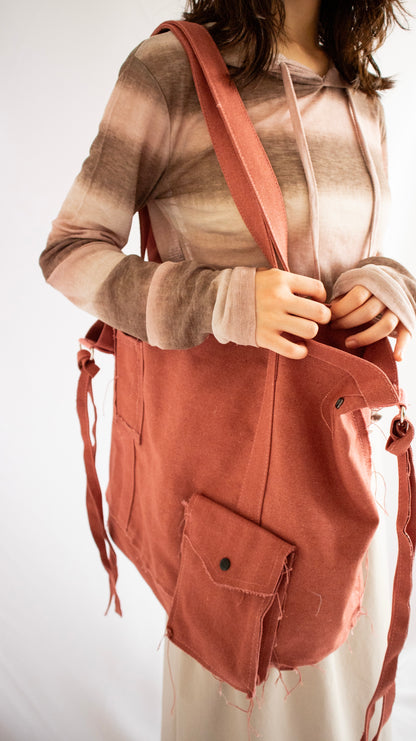 2-way cargo traveler bag (terracotta)