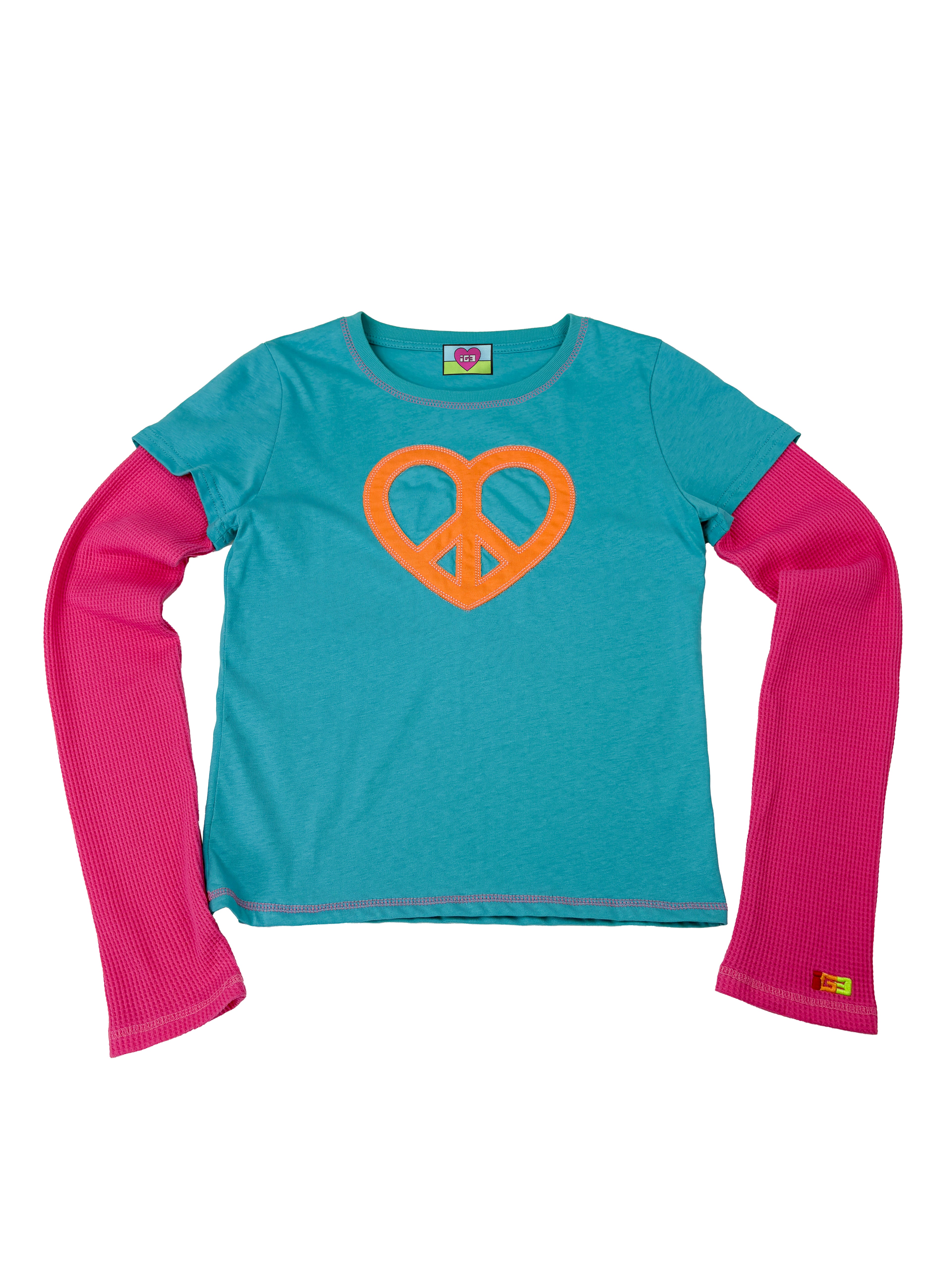 Heart Peace Layered Top