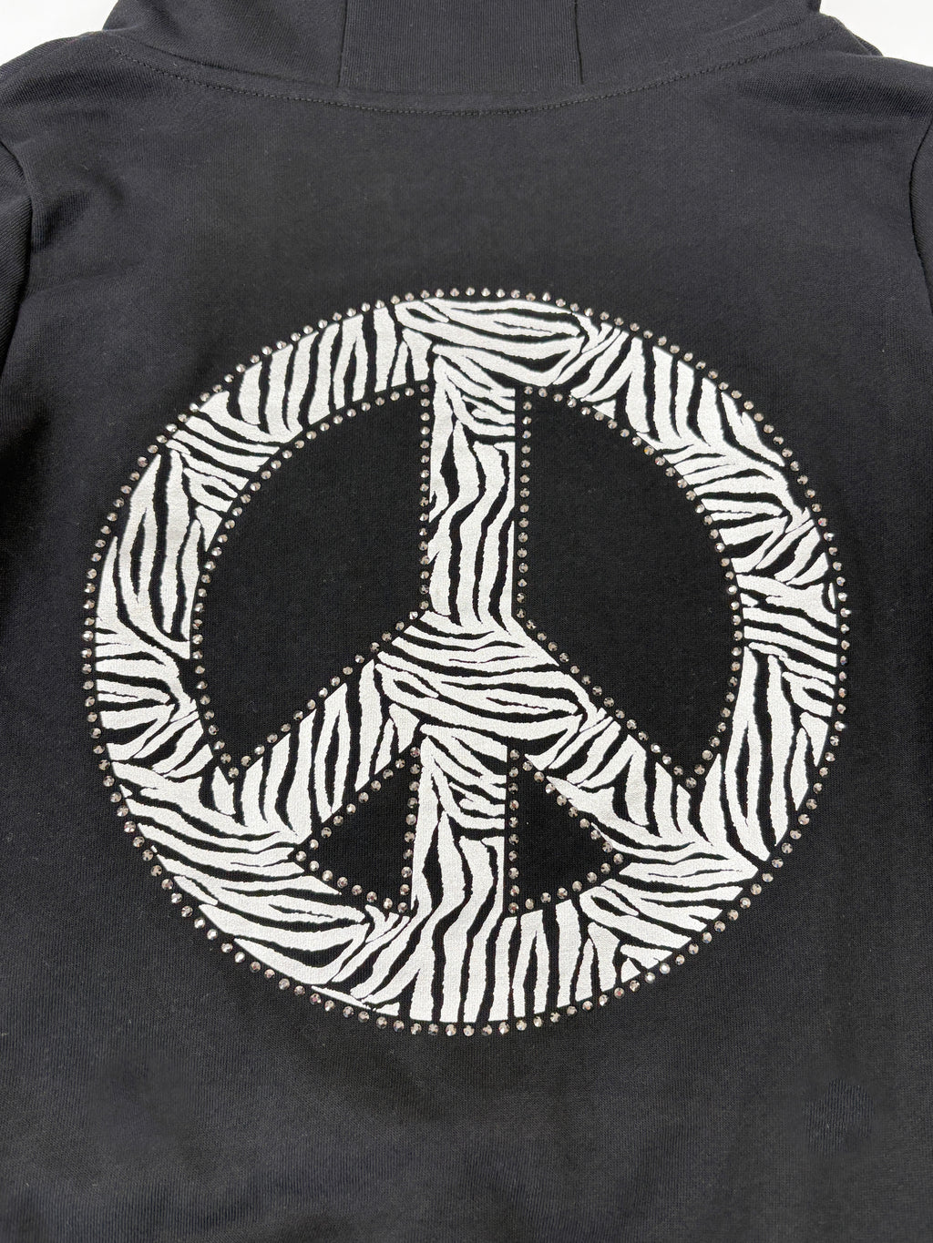 Peace Stud Hoodie Cardigan