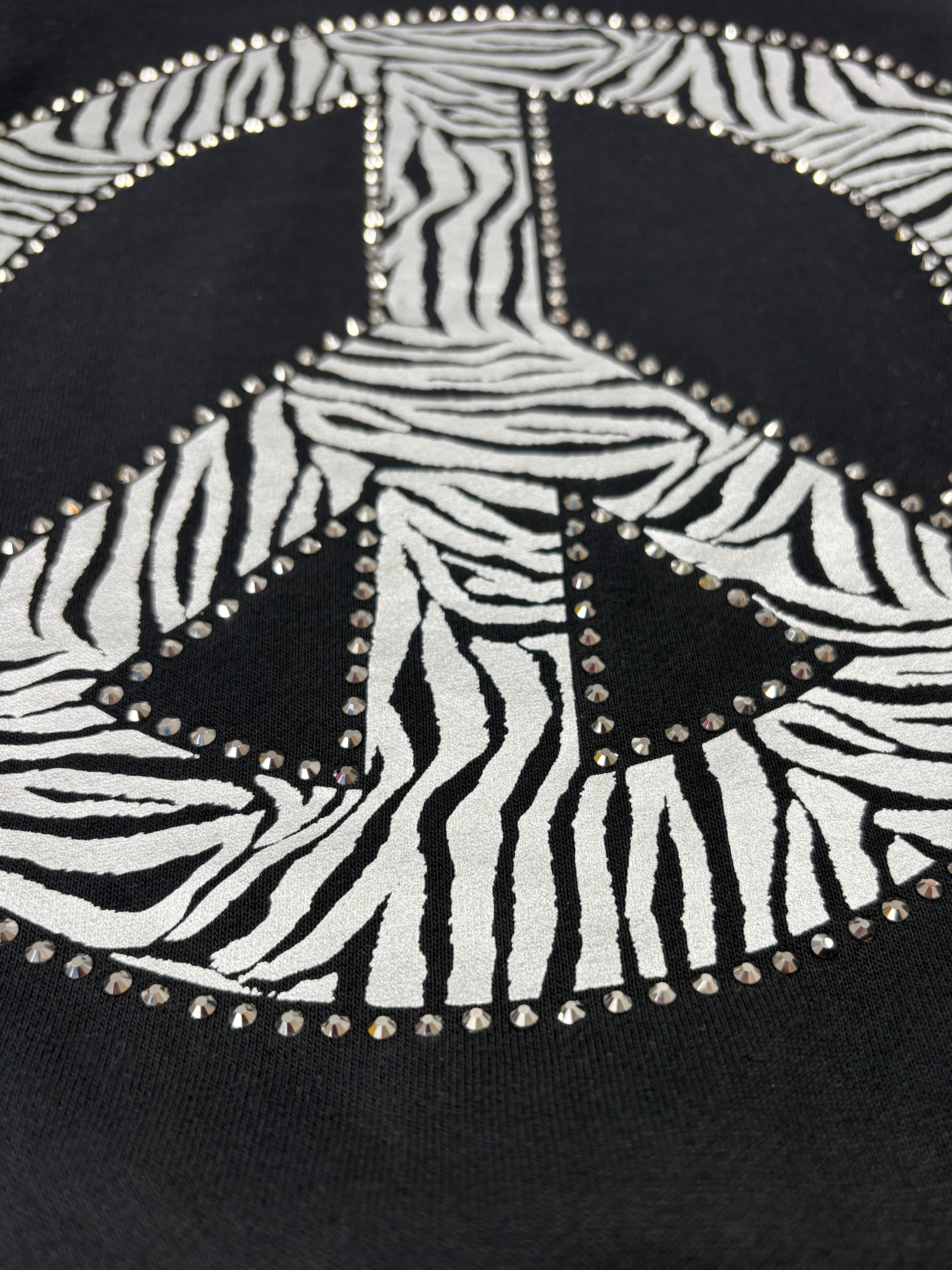 Peace Stud Hoodie Cardigan