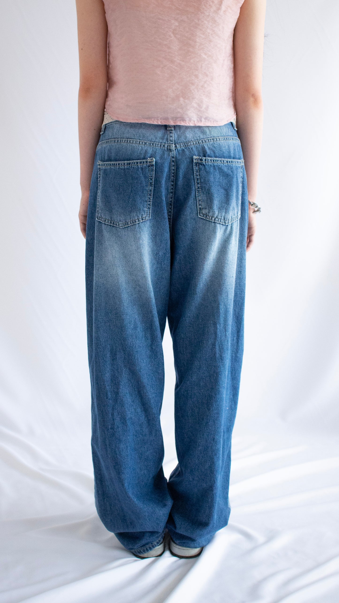 Baggy washed relax denim (indigo)