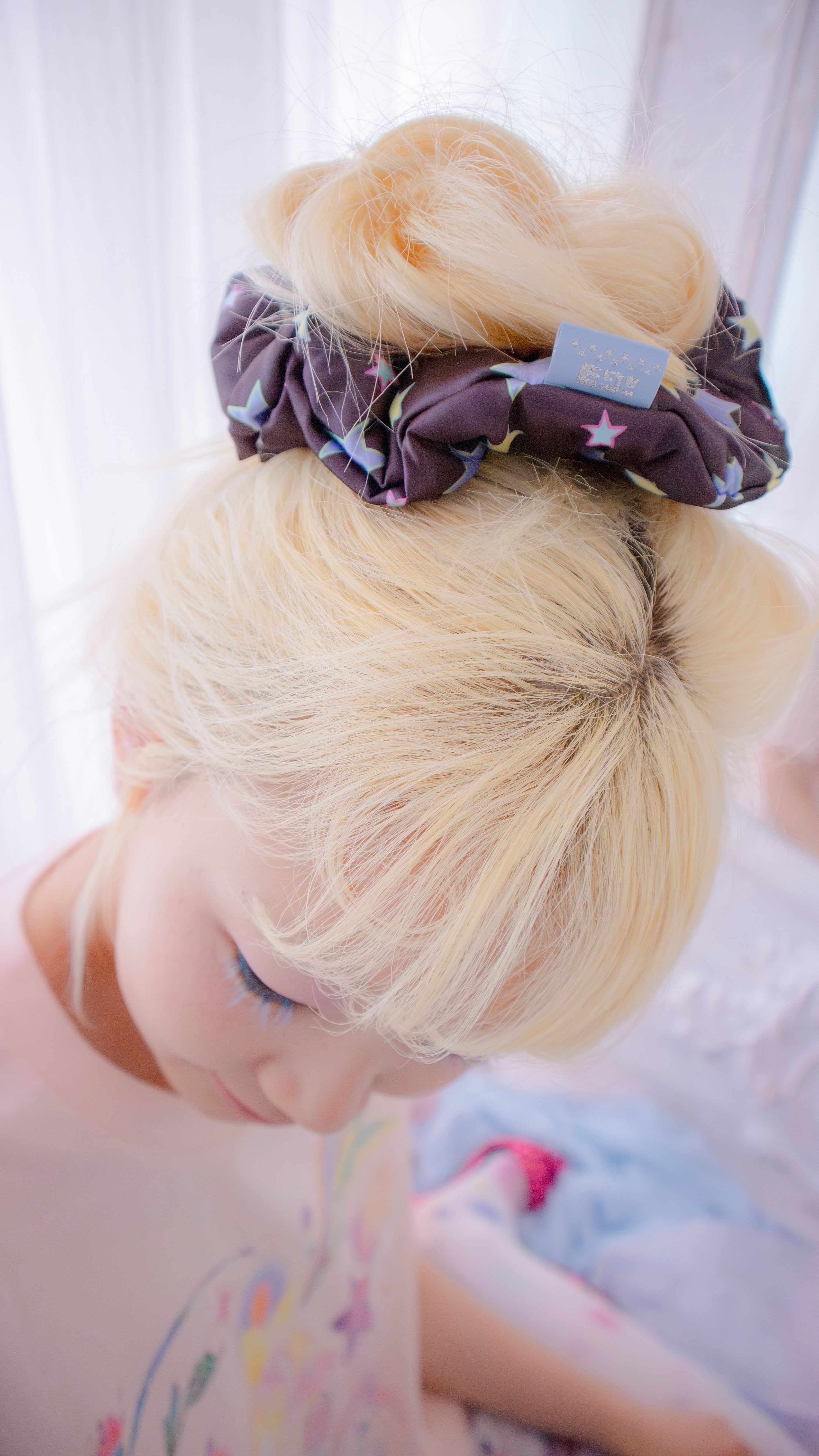 193 Pillow scrunchie (brown star)
