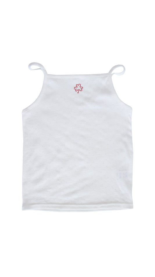 193 clover camisole (white/red)