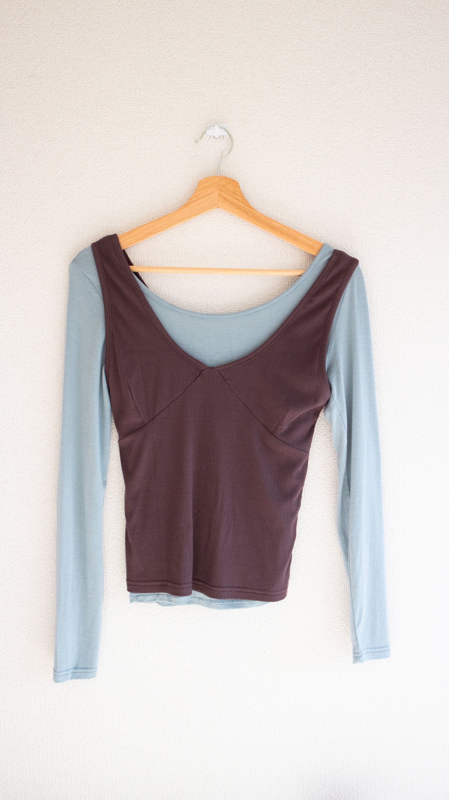 Layered tank L/S top (brown)