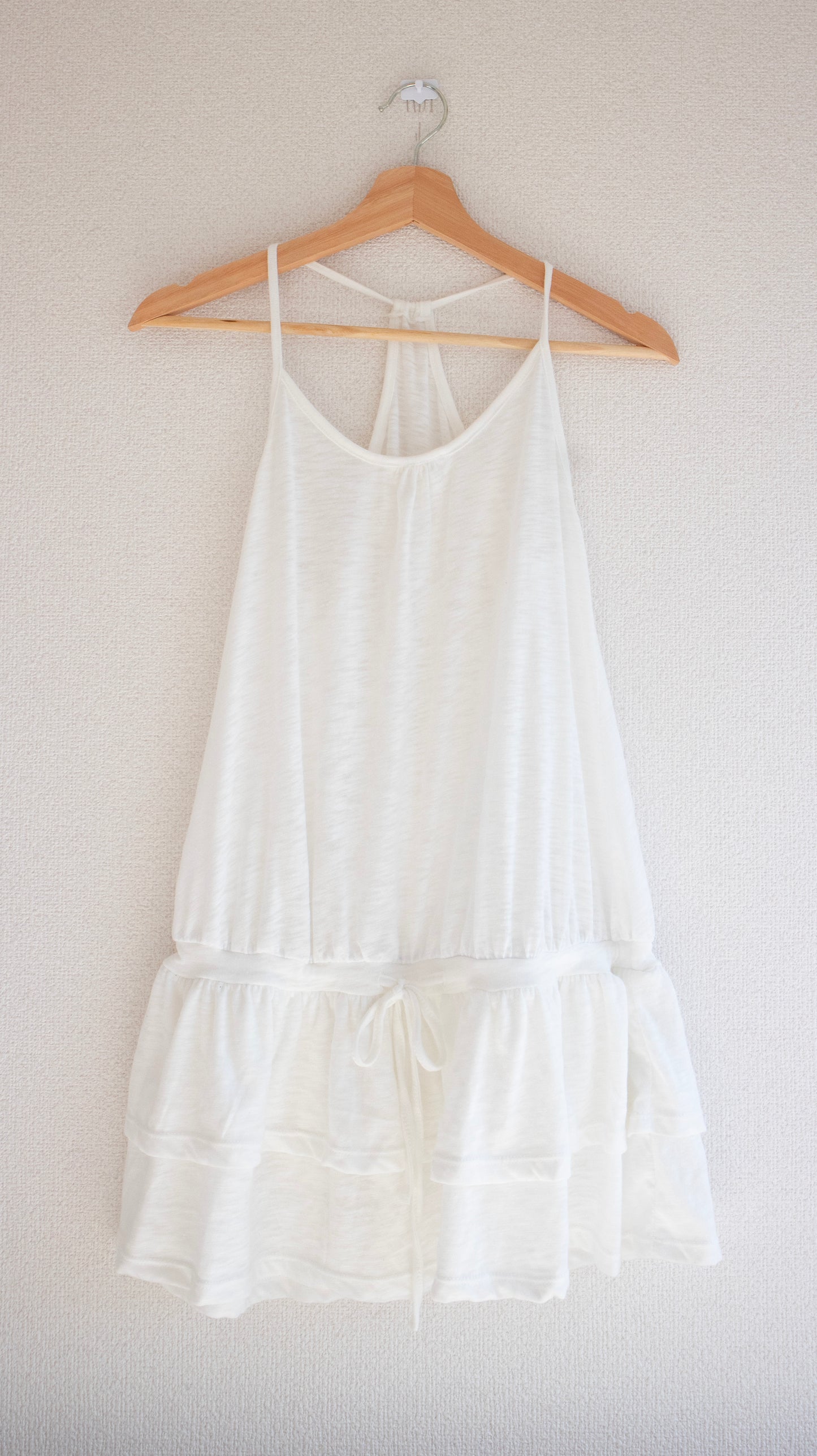 Kankan halter layered dress (white)