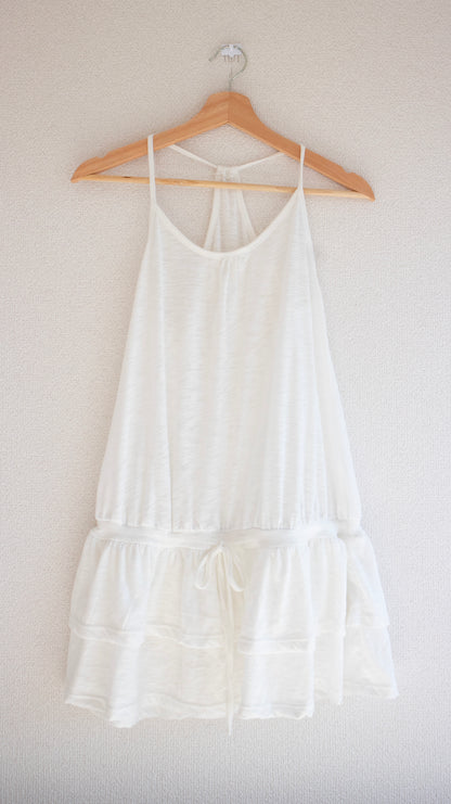 Kankan halter layered dress (white)