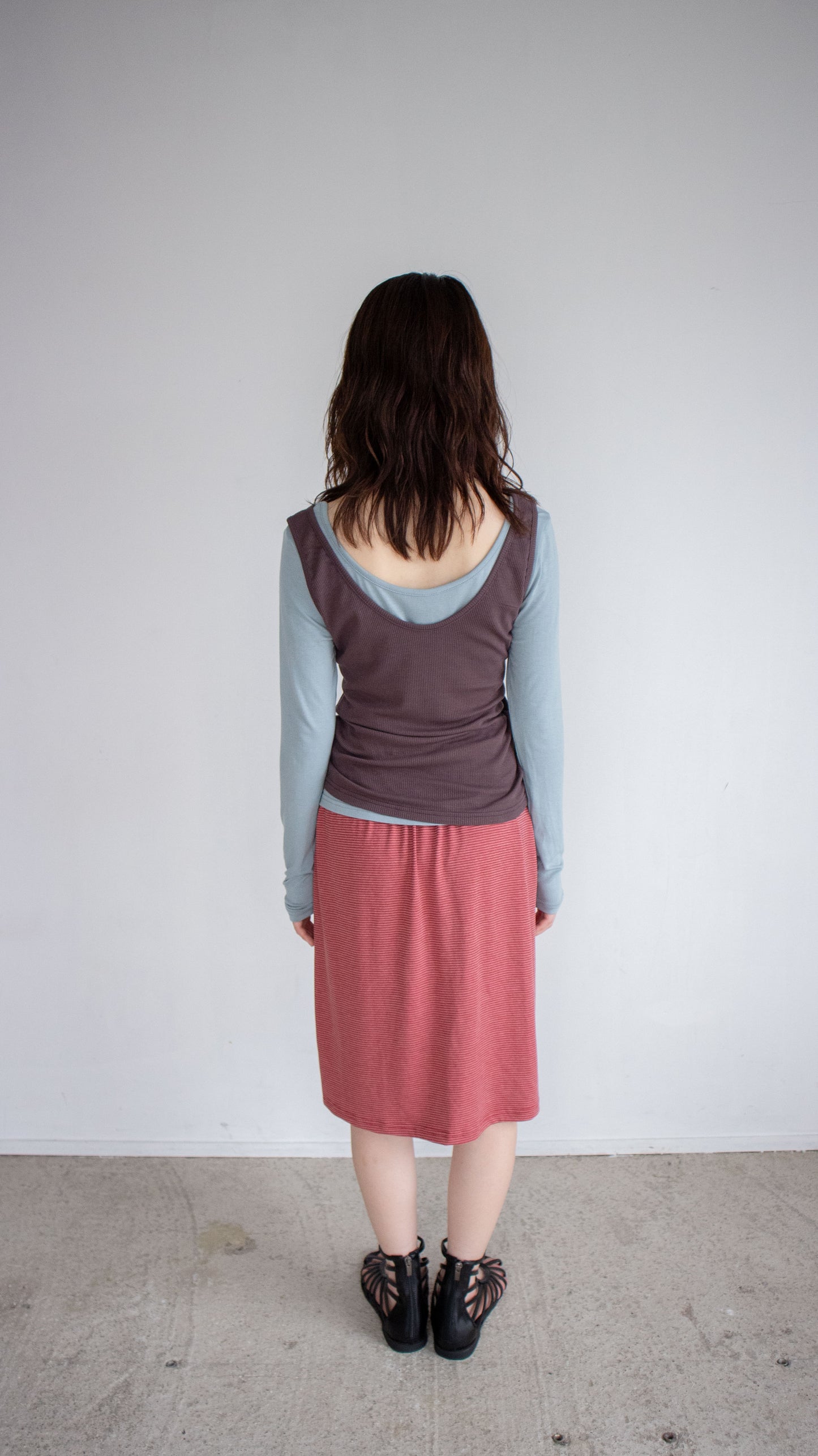 Layered tank L/S top (brown)