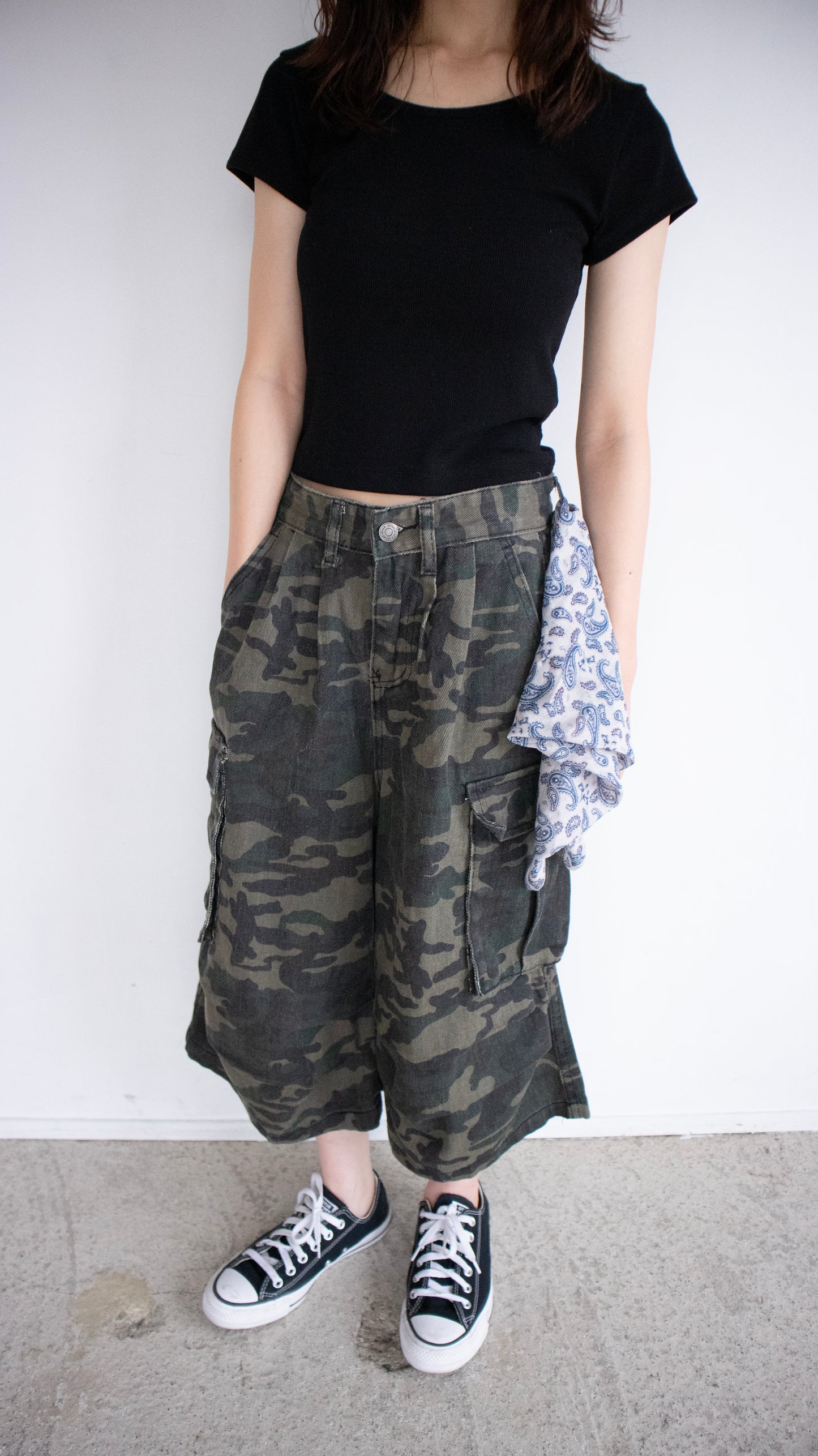 Capri cargo pants (camouflage)