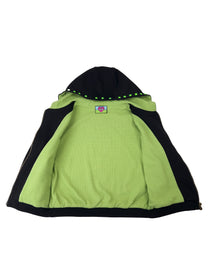 Monster Stud 3/4 Zip Hoodie(Black)