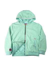 Monster Stud 3/4 Zip Hoodie (Mint)