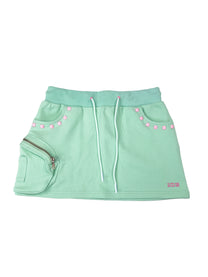Monster Stud Cargo Skirt (Mint)