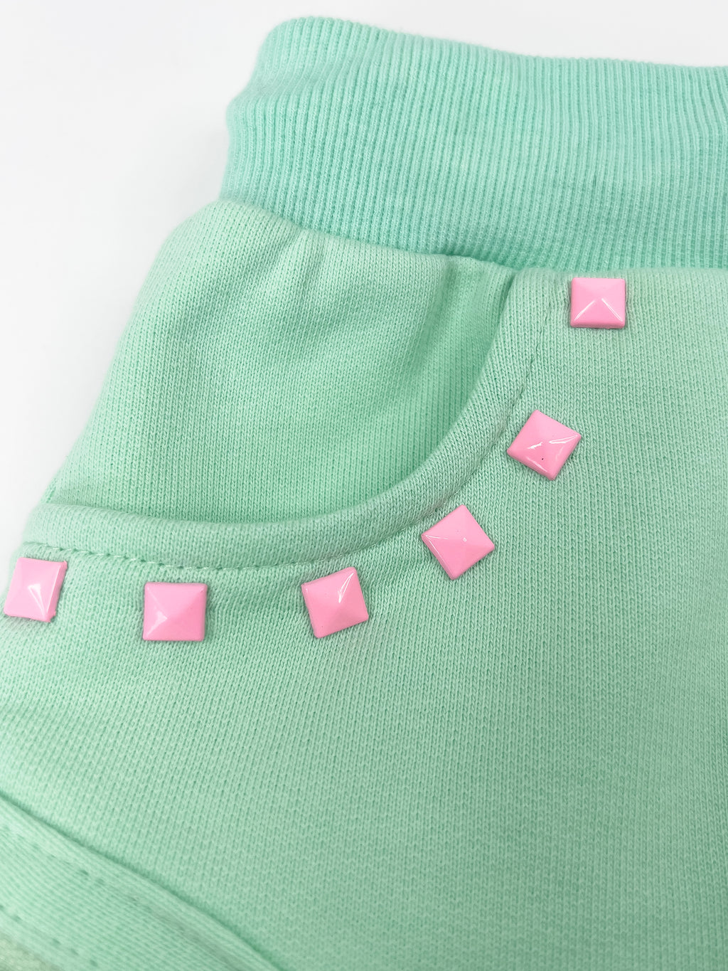 Monster Stud Cargo Skirt (Mint)