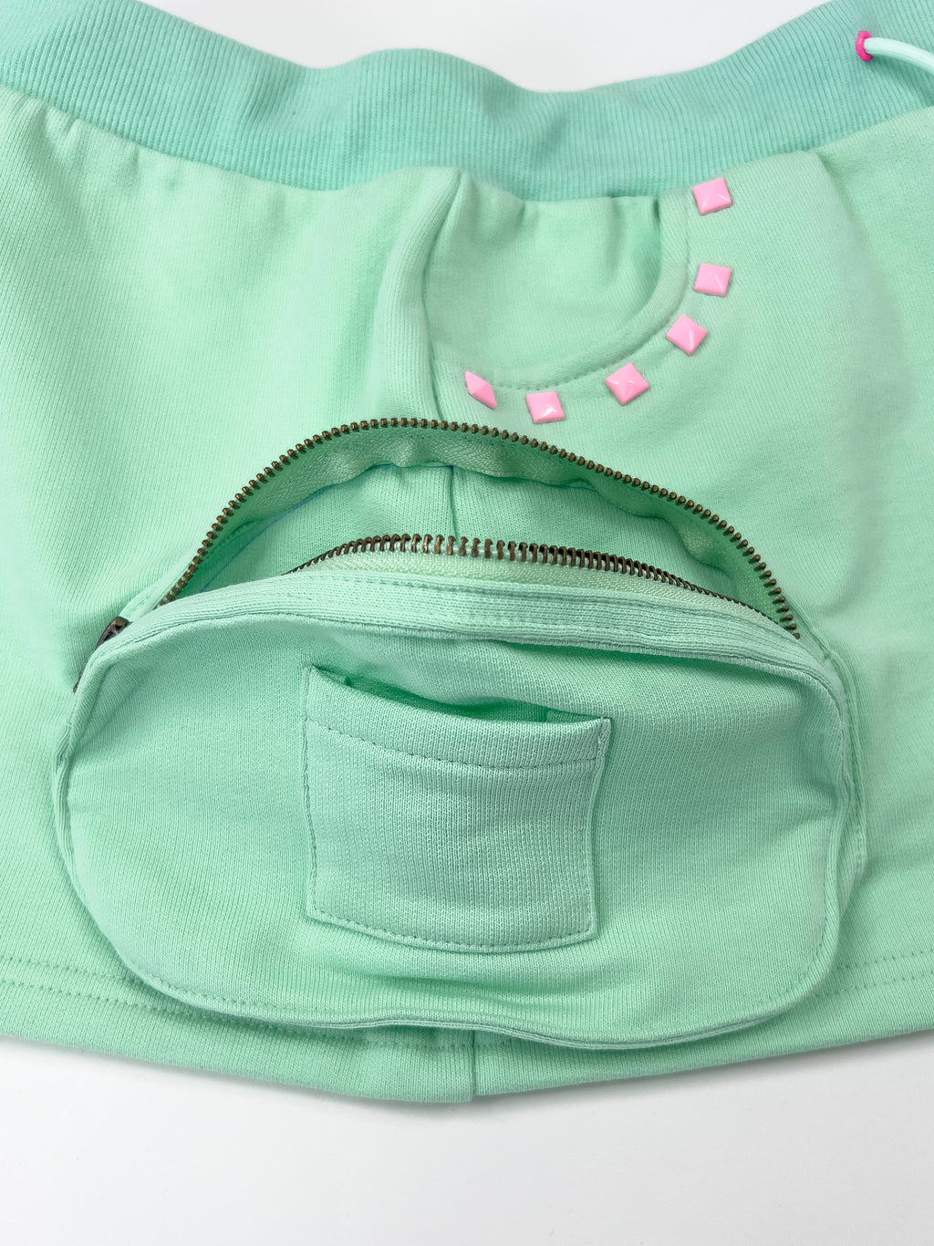 Monster Stud Cargo Skirt (Mint)
