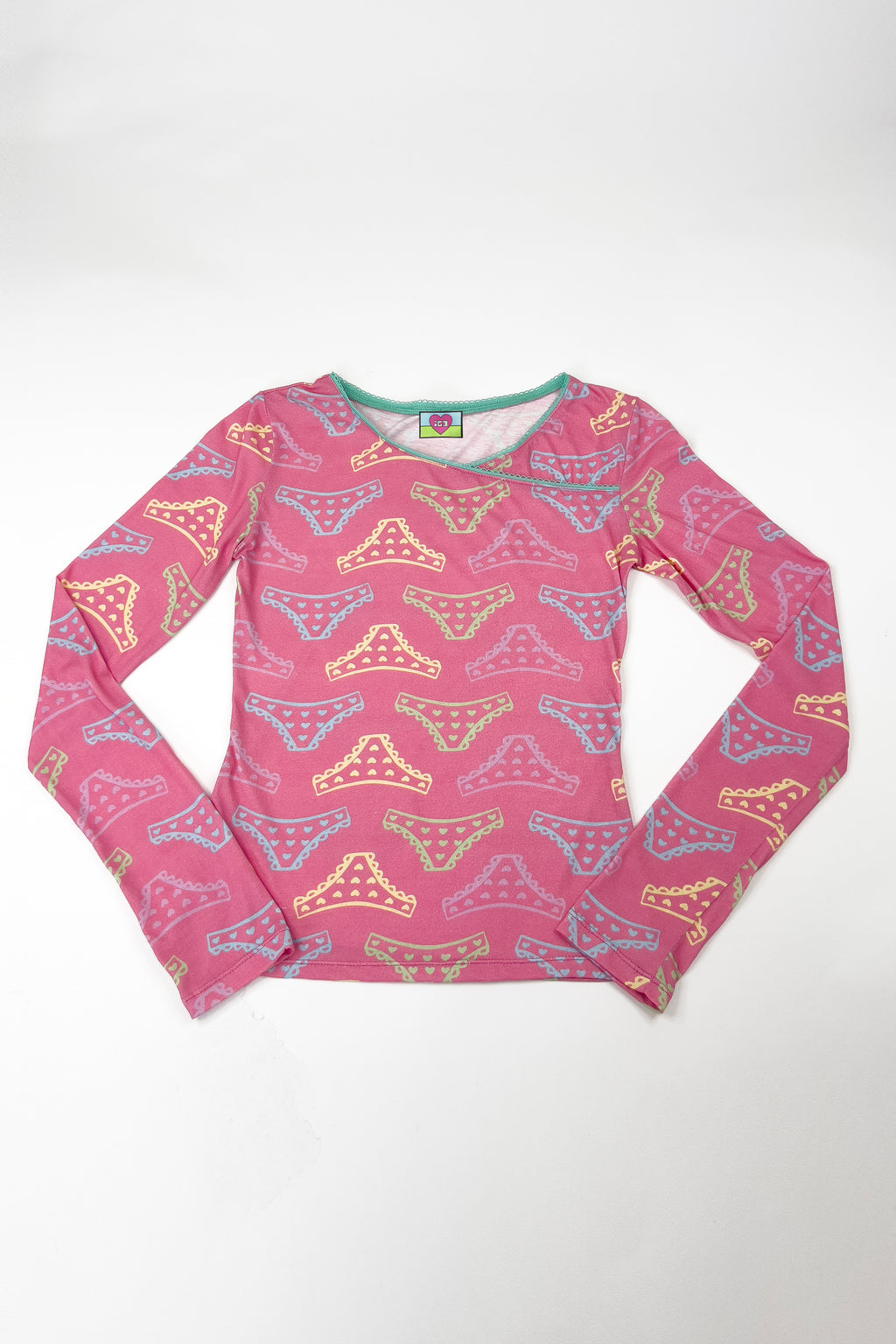 Panty Print Long Sleeve Top