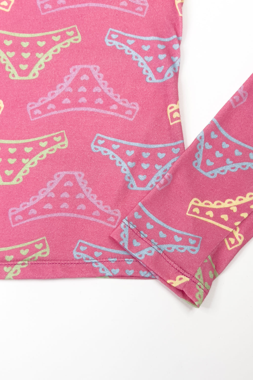 Panty Print Long Sleeve Top