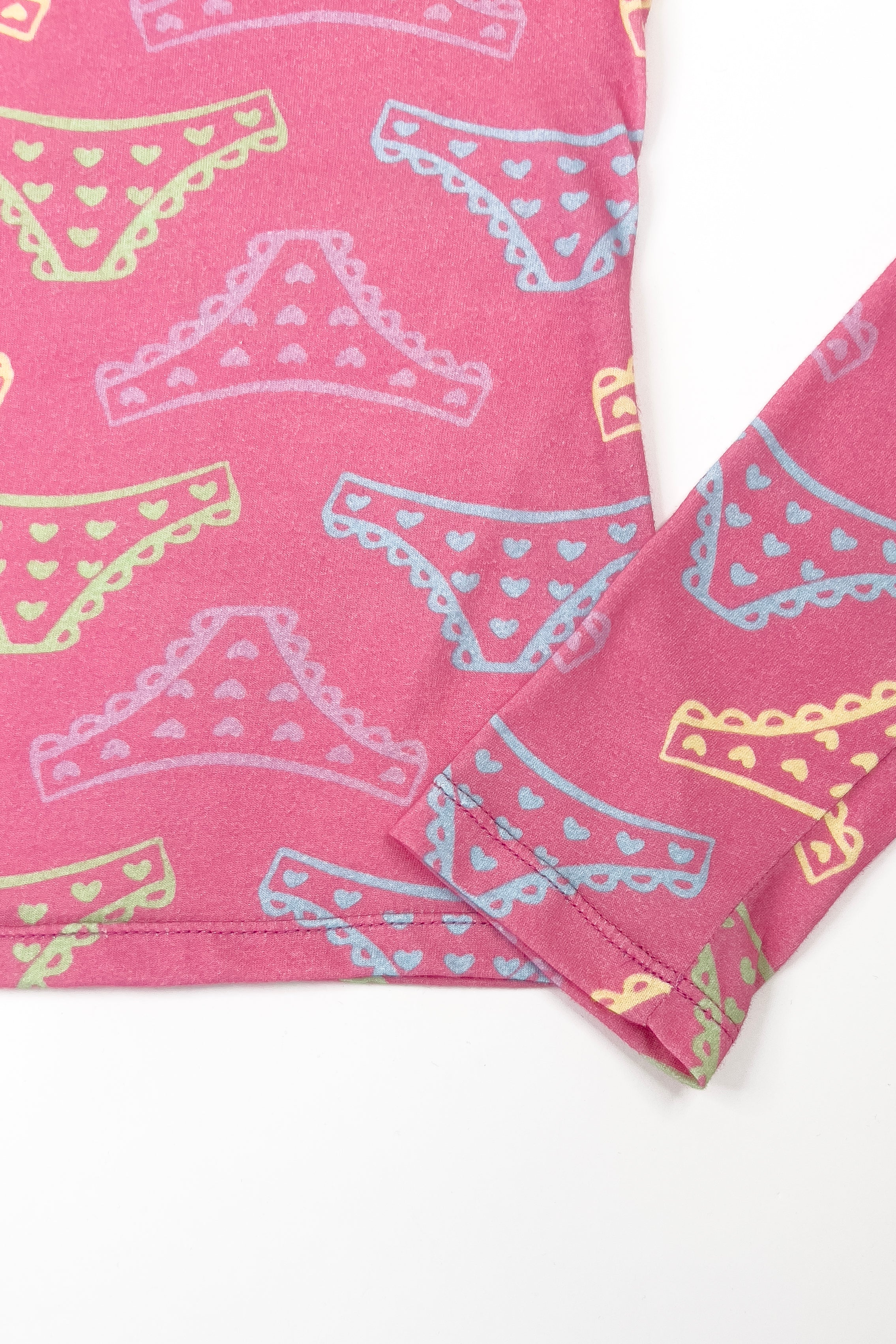Panty Print Long Sleeve Top