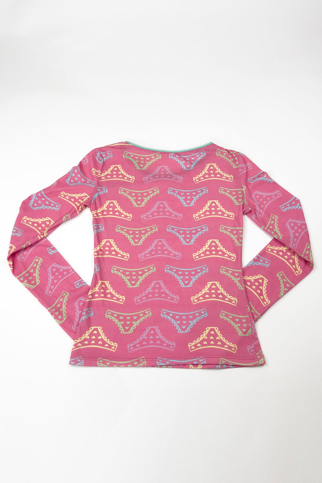 Panty Print Long Sleeve Top