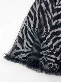 Zebra Peace Tulle Skirt