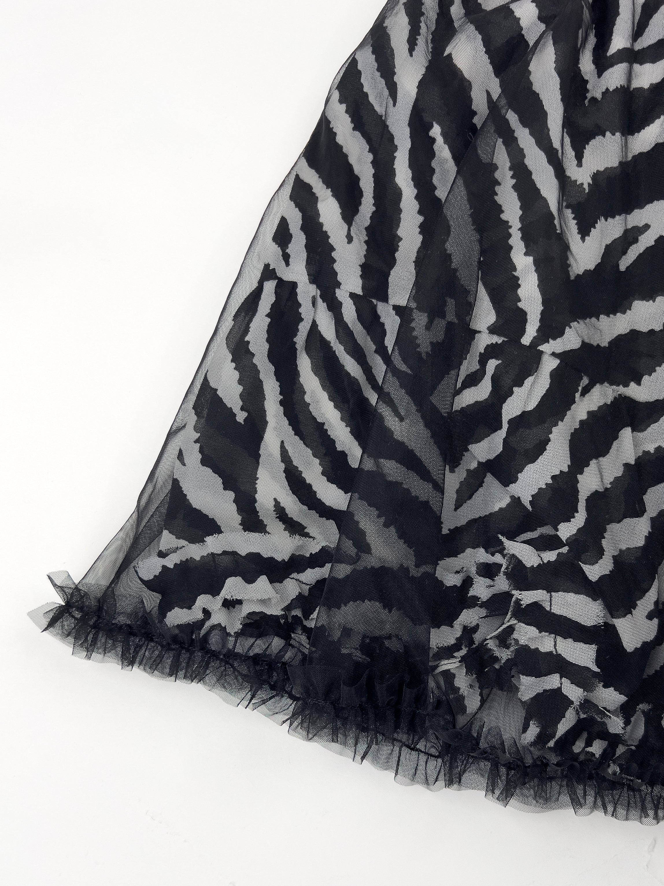 Zebra Peace Tulle Skirt