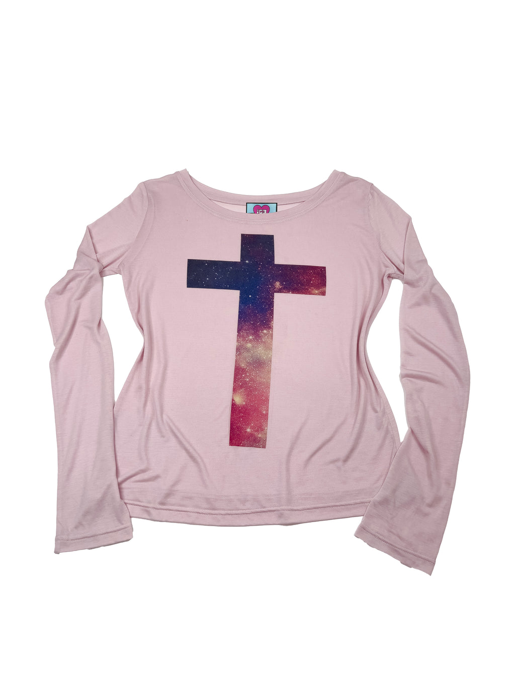 Cross Cosmo Print Top