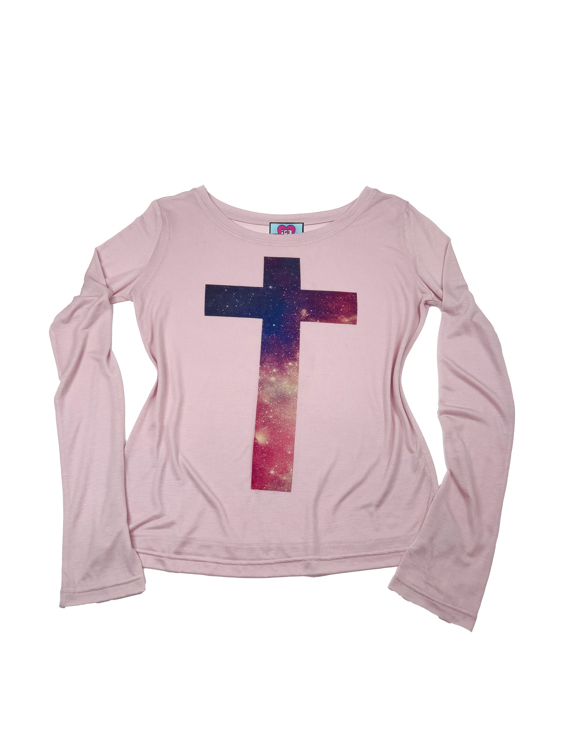 Cross Cosmo Print Top