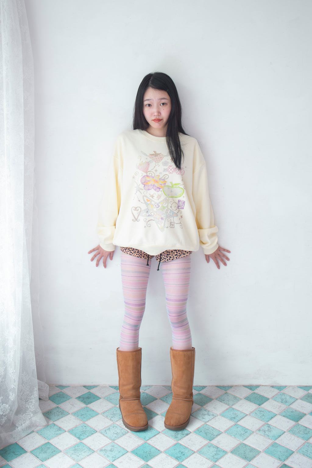 Pop Stripe Tights (20D)