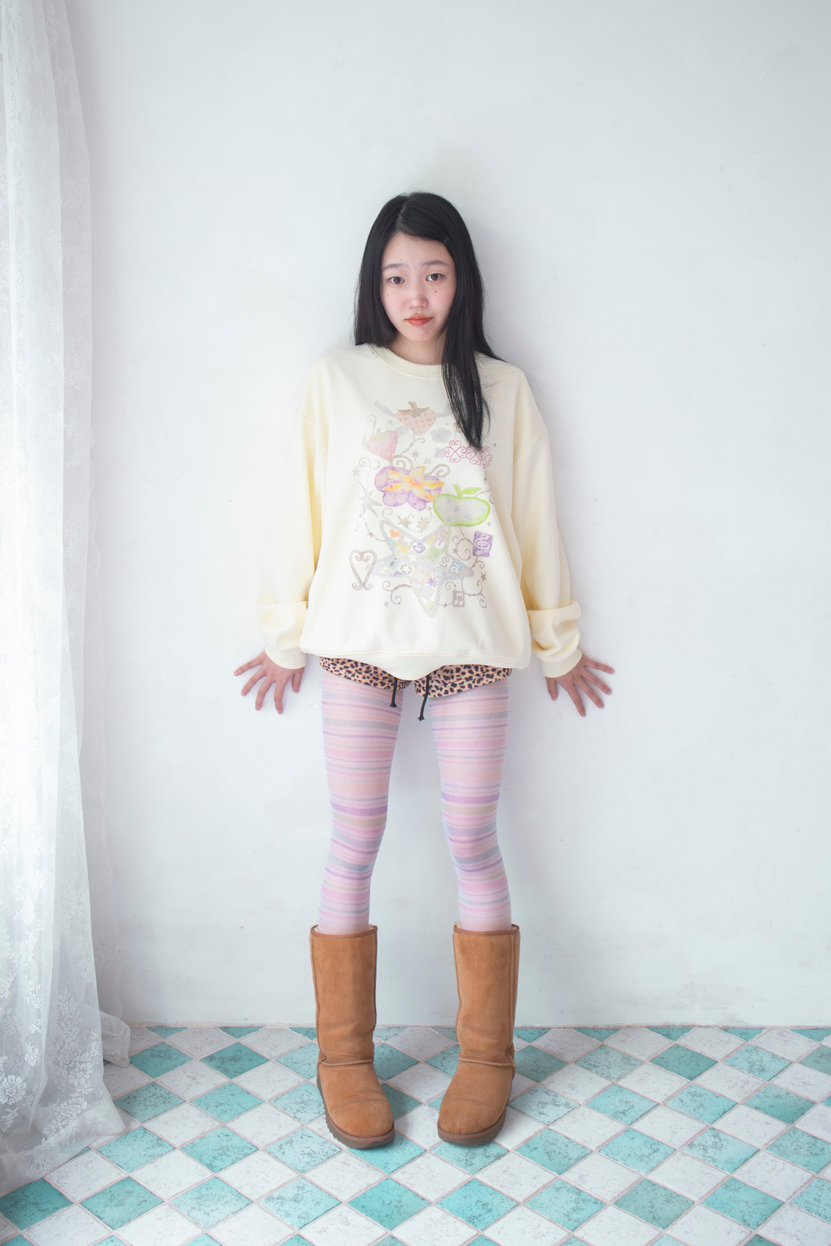 Pop Stripe Tights (20D)