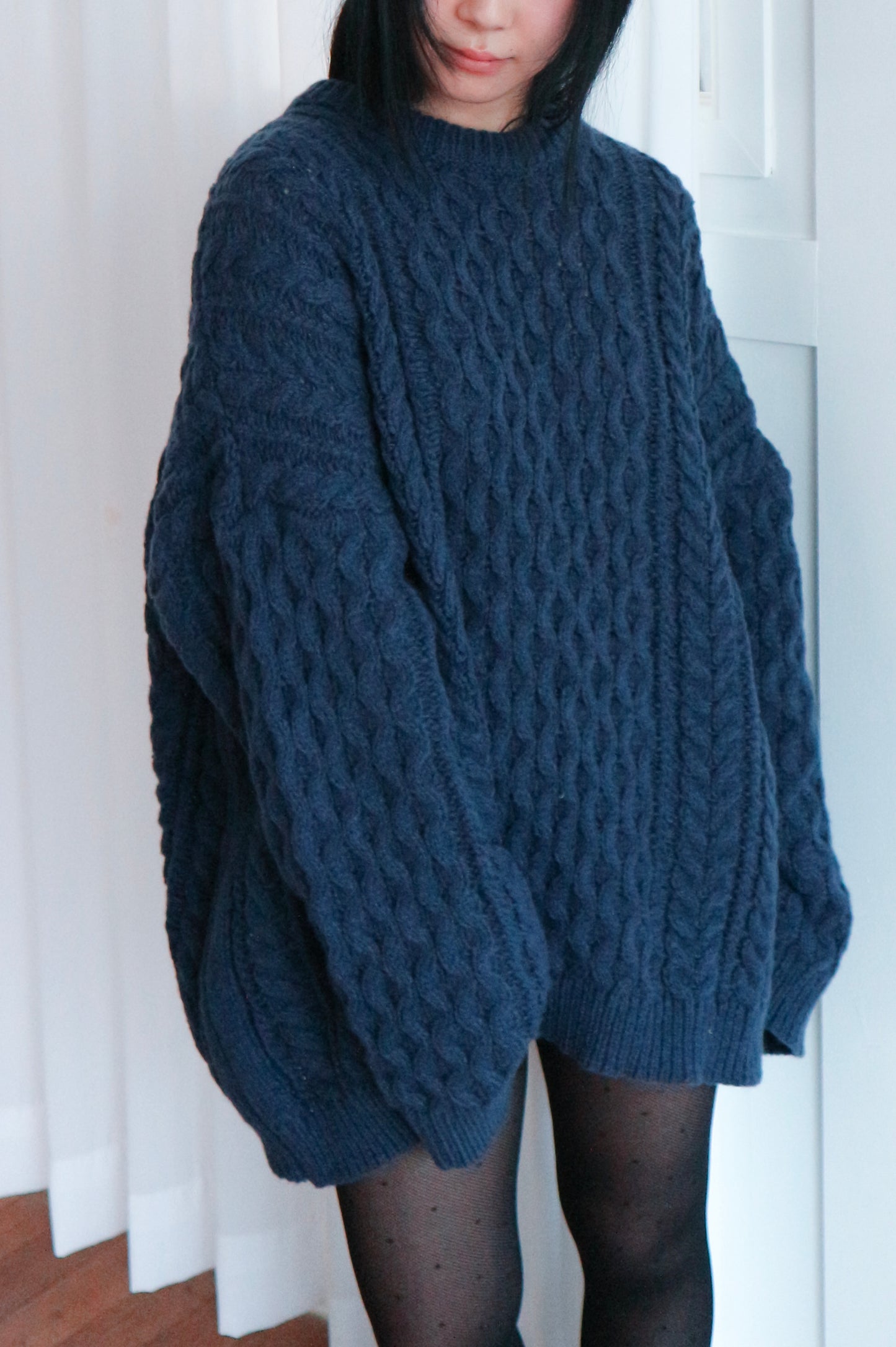 Oversize cable knit