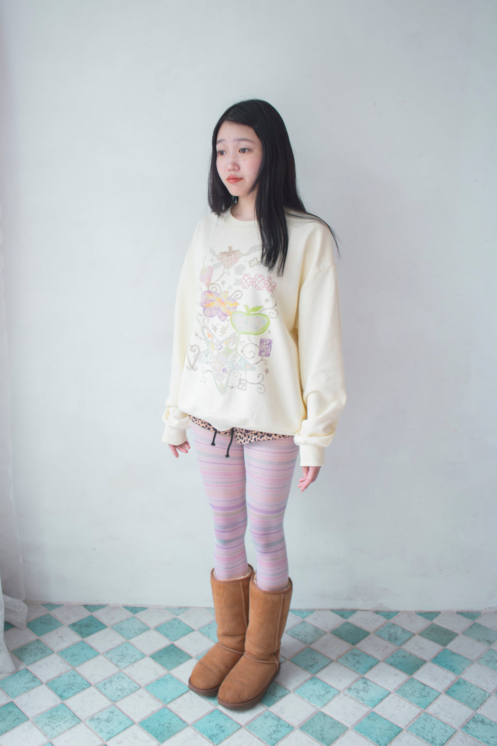 Pop Stripe Tights (20D)