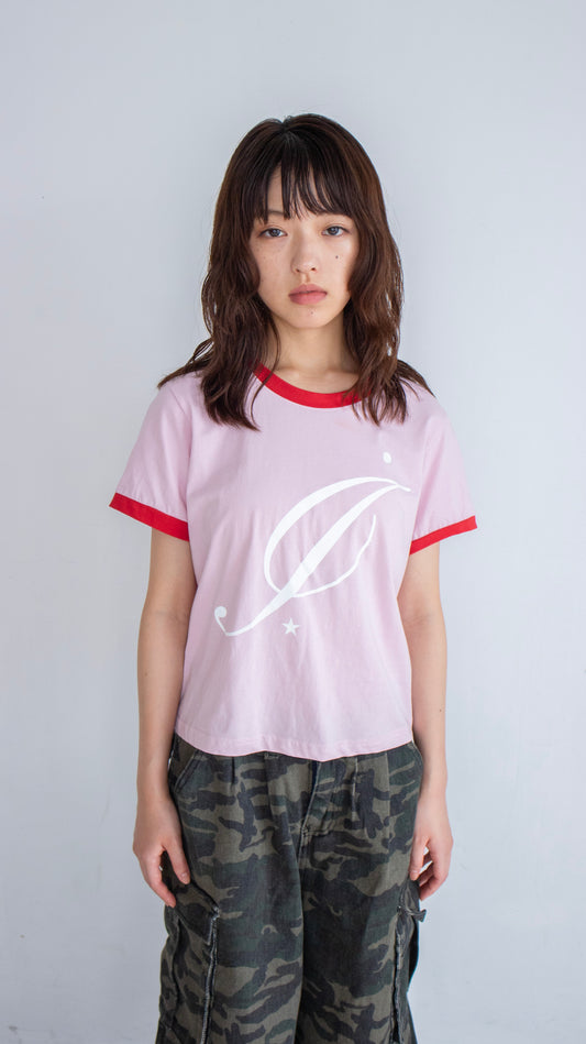 193 Reflector ringer T-shirt (pink)