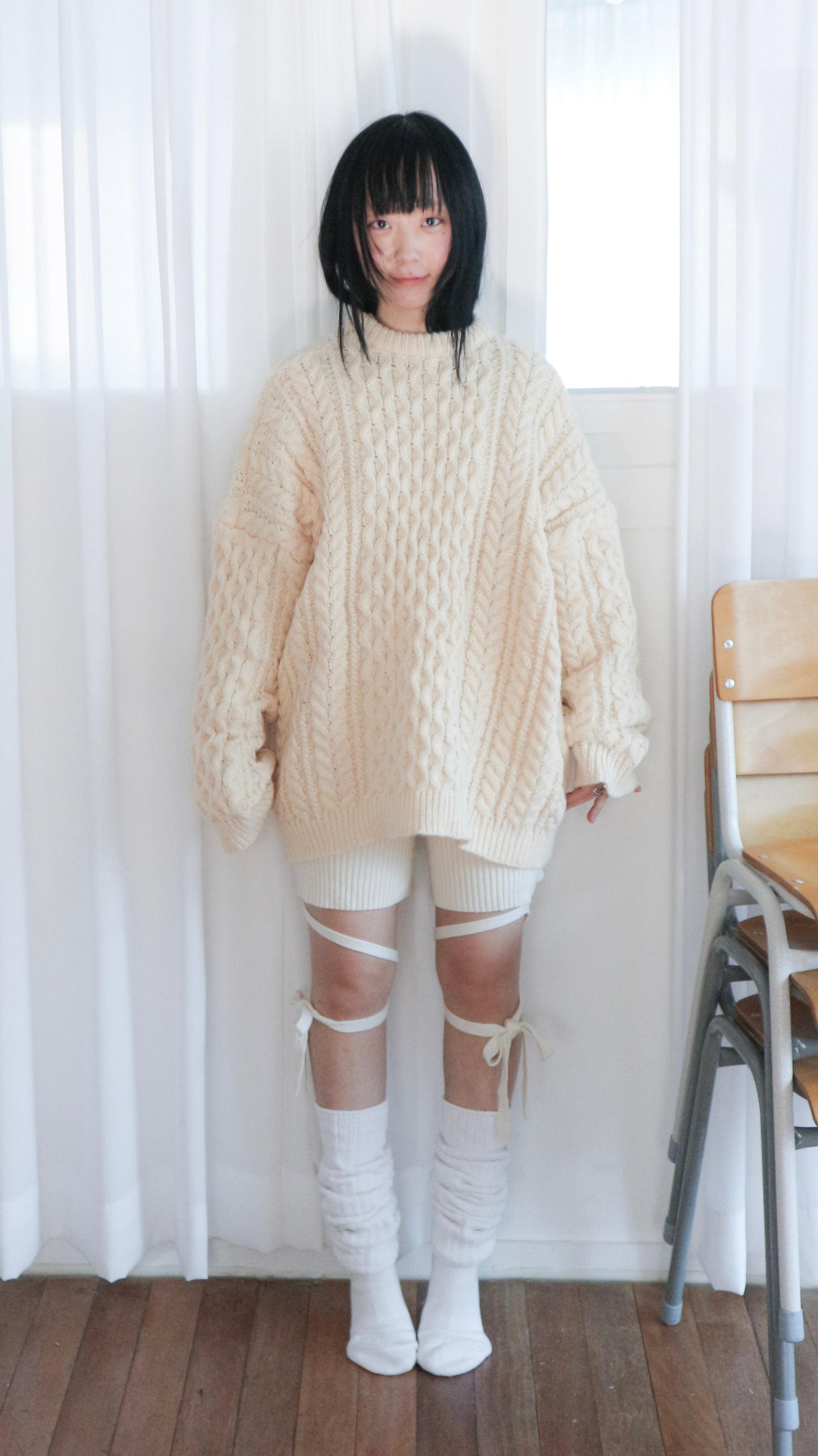 Oversize cable knit