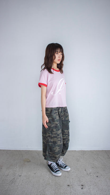 193 Reflector ringer T-shirt (pink)