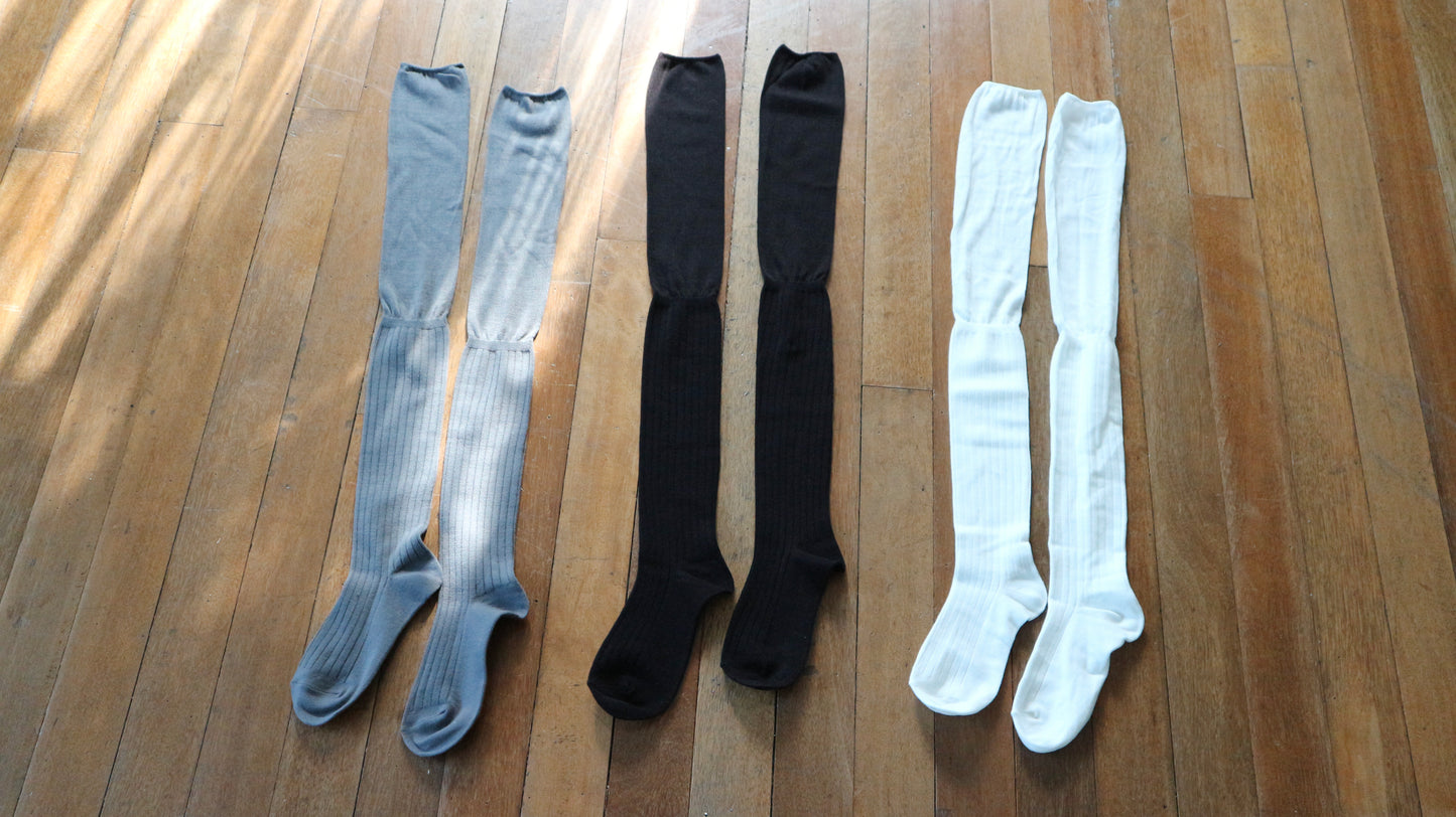 Layered overknee socks (3colors)