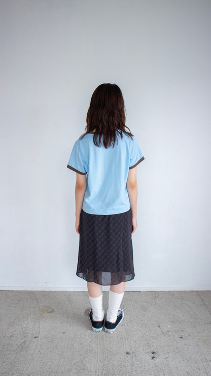 193 Reflector ringer T-shirt (sky blue)