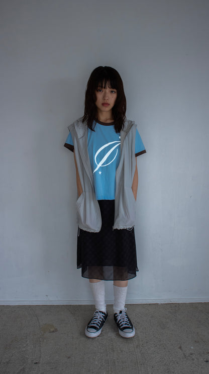 193 Reflector ringer T-shirt (sky blue)