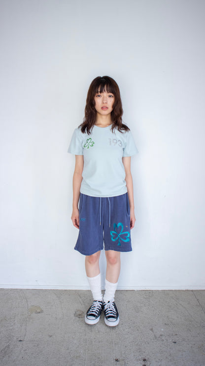 193 Clover pigment sweat shorts (navy)