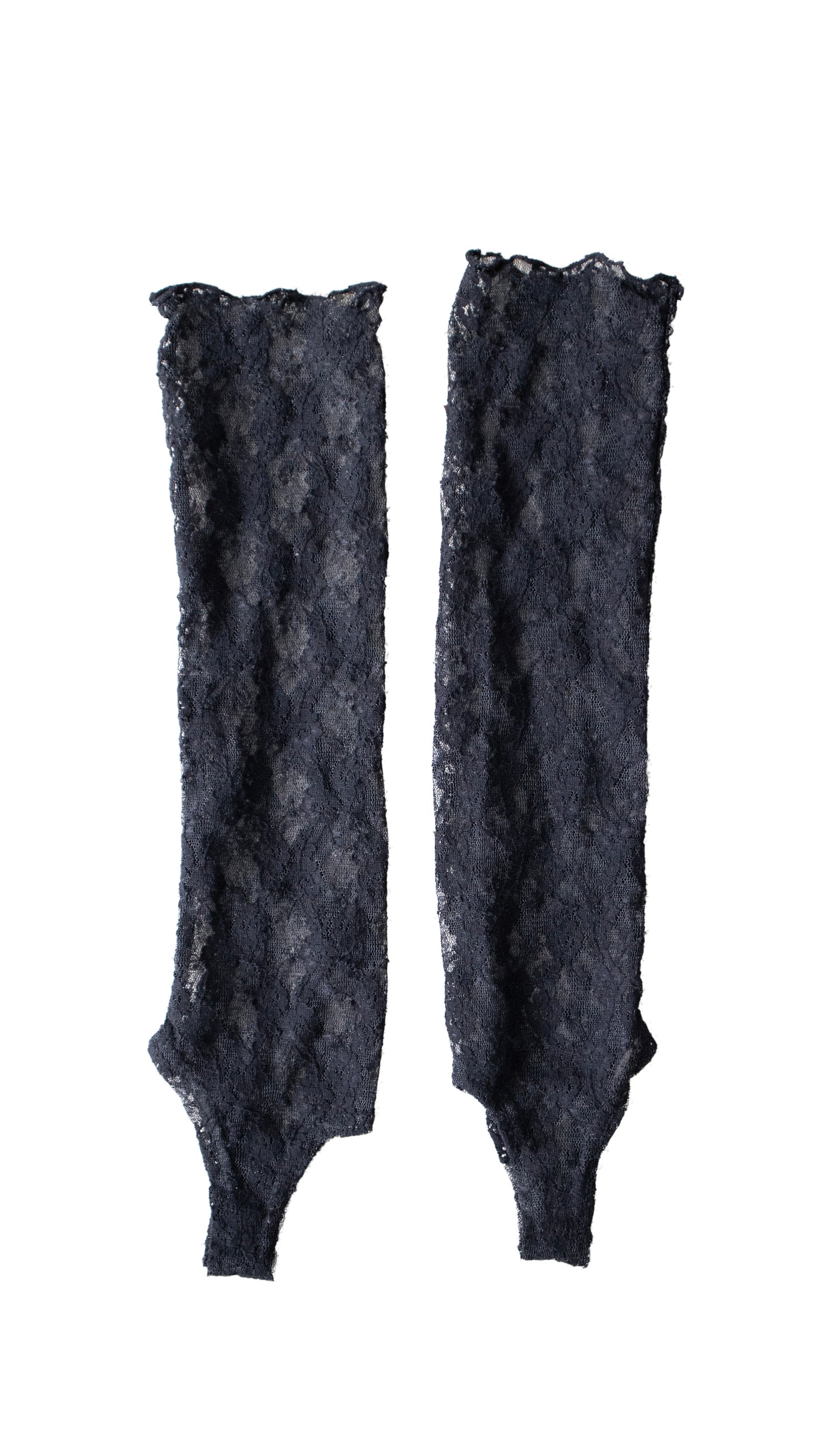 Lace leg warmer (black)