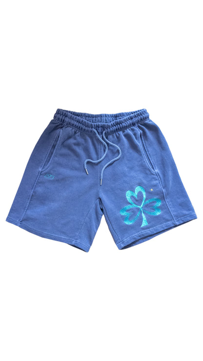 193 Clover pigment sweat shorts (navy)